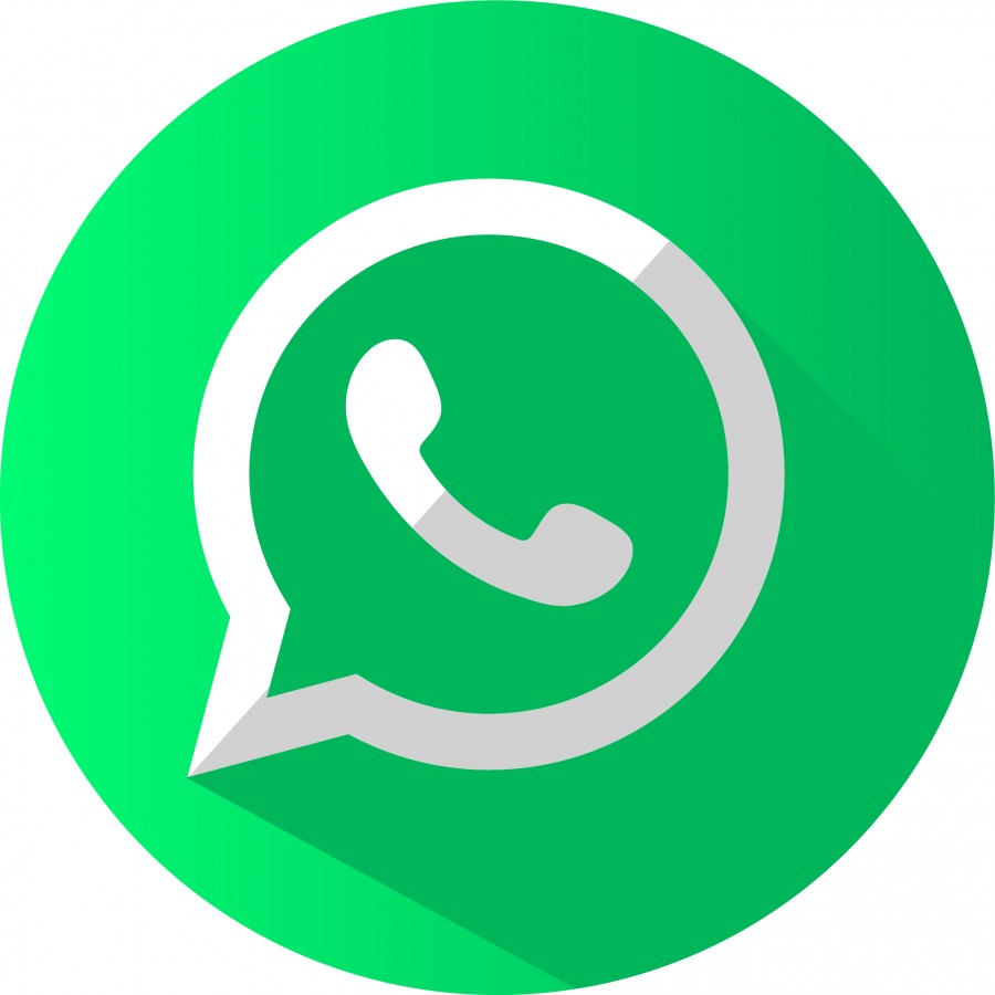 Button with WhatsApp Logo