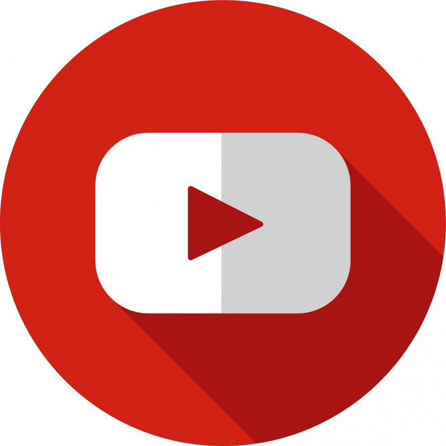 Button with YouTube Logo