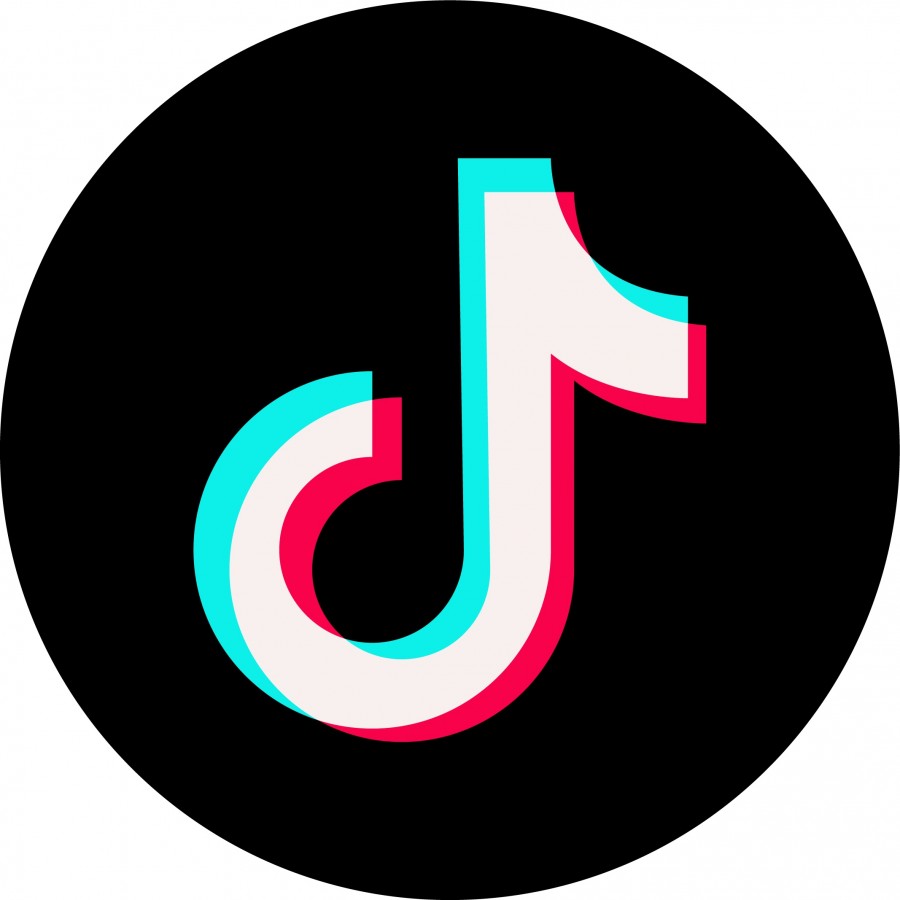 Button with TikTok Logo