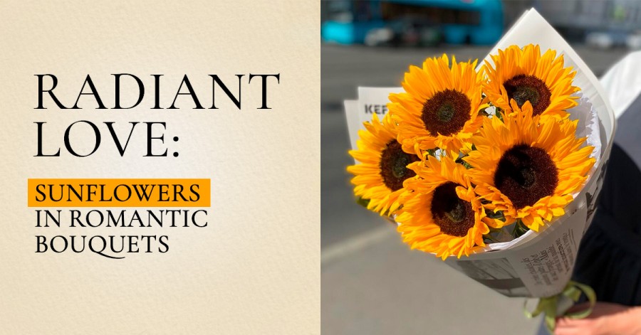 Radiant Love: Sunflowers in Romantic Bouquets