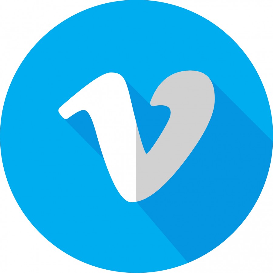 Button with Vimeo Logo