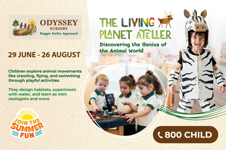 The Living Planet Atelier at Odysseys, showcasing engaging summer camp activities for kids in Dubai